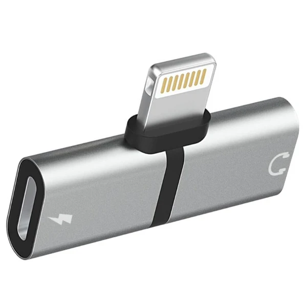 POWERMASTER IPHONE LIGHTNING ŞARJ VE KULAKLIK ÇEVİRİCİ ADAPTÖR JACK ürün görseli