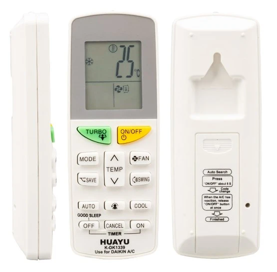 Huayu K-DK1339 SADECE Daikin KLİMALARA UYGUN Universal Klima Kumandası ürün görseli