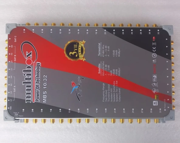 Multibox 10/32 Santral (Multiswitch) Uydu Santralı 12 V Kaskatlı