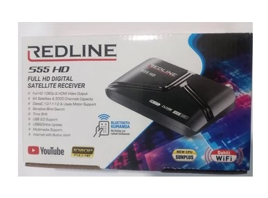 Redline S55 Dahili Wifi Full Hd Uydu Alıcısı, Bluetooth Kumandalı Özelikli