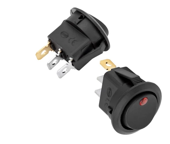 3 PİNLİ ON-OFF 12V VOLT DC 20 AMPER IŞIKLI ANAHTAR (IC-132A)