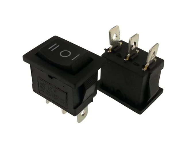 MİNİ IŞIKSIZ 3 KONUMLU ON-OFF-ON YÜKSELTİCİ ANAHTARI (IC-123A)