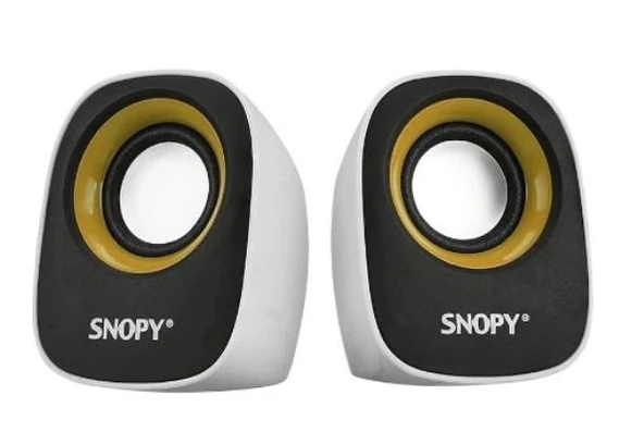 SNOPY SN-120, 6W, 1+1, Masaüstü, USB, Speaker, (Siyah-Kırmızı-sarı)