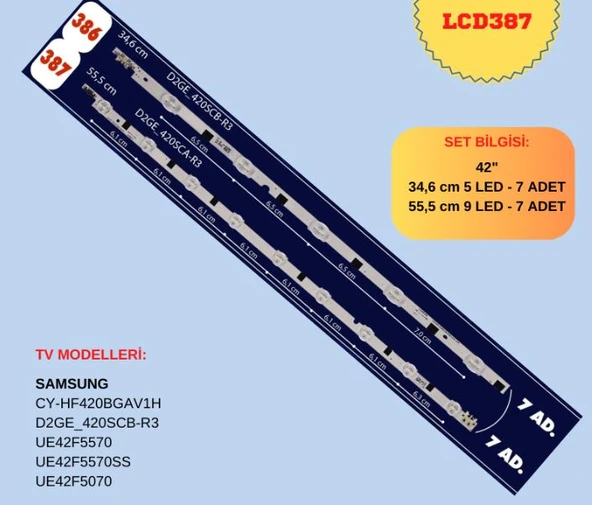 SAMSUNG UE42F5070-CY-HF420BGAV1H-UE42F5570-UE42F5570SS LED BAR