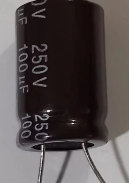 100uf 250v, 100mf 250v Kondansatör 27x14