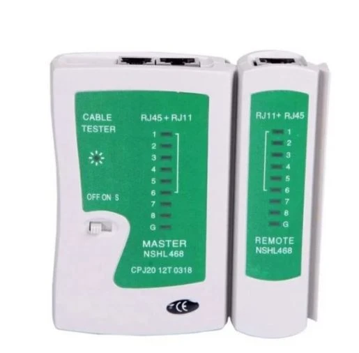 Network Tester Rj11 Rj45 LEDLİ Tester Cihazı Cat5 Cat6 Kontrol Cihazı