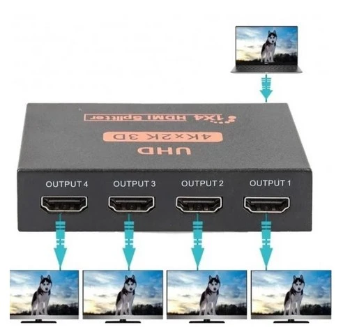 Hdm 1 Giriş 4 Çıkış 4k Hdmı Çoklayıcı Uhd 3d Hdmı Uyumlu Splitter