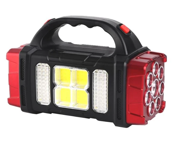 POWERMASTER HB-1678 SOLARLI USB ÇIKIŞLI ŞARJ EDİLEBİLİR 38 WATT KAMP FENERİ