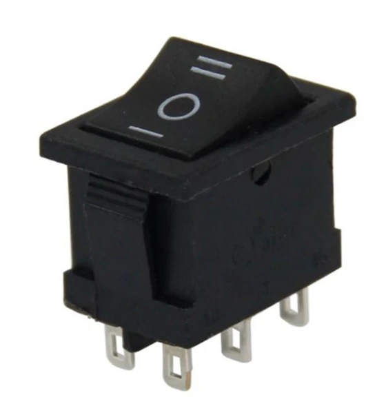 MİNİ IŞIKSIZ ANAHTAR 6P ON-OFF-ON 6P (IC-123-6)