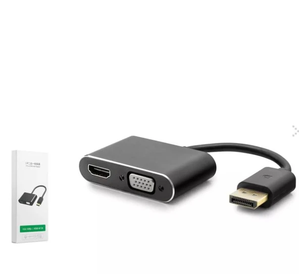 Hadron Hdx7822 Dısplay (M) To Hdmı + Vga (F) Adaptör 4k 1080p 22cm Siyah ürün görseli