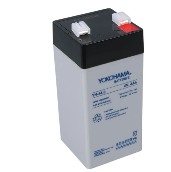 AKU 4 V 4 AH KURU AKÜ, Yokohama YH-44.0 4 Volt - 4 Amper Dik Akü (46x46x100 mm ürün görseli