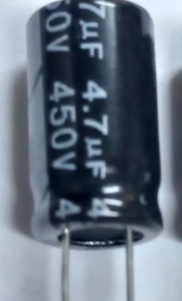 4,7uf 450v, 4,7mf 450v Kondansatör 18x10 ürün görseli