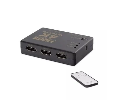 HADRON HDX1308 HDMI SWITCH 3GİRİŞ 1ÇIKIŞ 4K KUMANDALI 3PORT