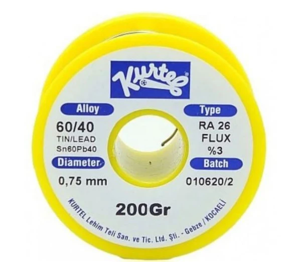 Kurtel Lehim Teli 200Gr 0,75 Mm Kendinden Pastalı