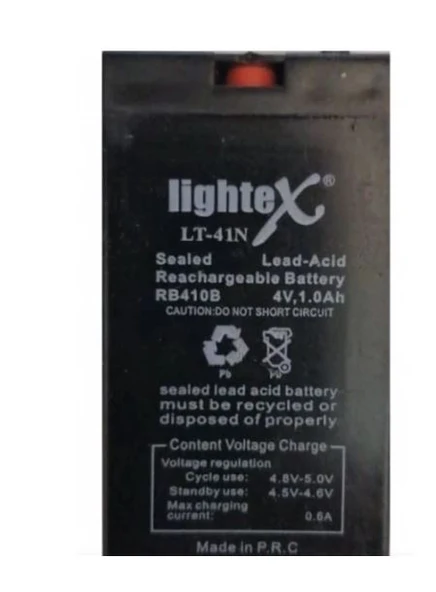 LT-41N 4V 1.0 Ah 2.3x6.5x3.5 Işıldak Fener Aküsü ürün görseli