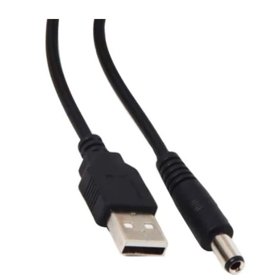 Usb Erkek to 5.5/2.5 Uç DC 80 Cm Çevirici Kablo