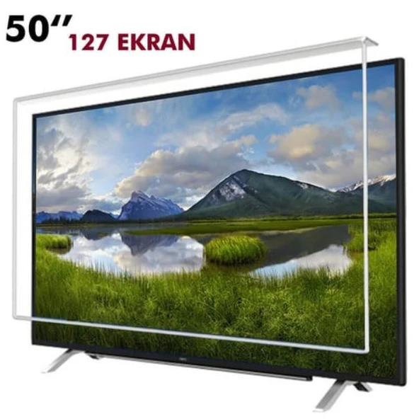 113x65 Cm, 50inç, 127cm  Ekran, Televizyon Ekran Koruyucu Tv Ekran Kırılmasına Son