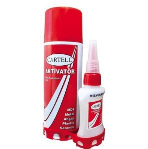 Cartell Hızlı Yapıştırıcı Seti Aktivatör 200 Ml Soğutucu Spreyli Yapıştırma ürün görseli