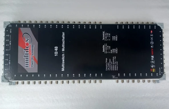 Multibox 10/48 Uydu Santral (Multiswitch) Merkezi Uydu Sistemi, 12v , Kaskatlı