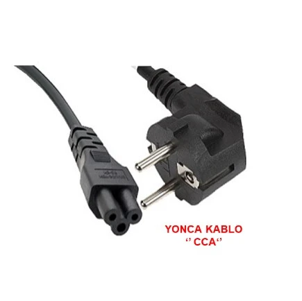 Yonca Güç,POWER  Kablo 1.25mt 3/0,50mm NOTEBOOK, Bilgisayar Ve Lg Tv Uyumlu