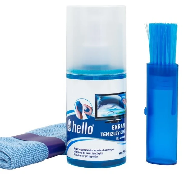 Sprey + Fiber Bez + Fırça 200 Ml. Lcd Ekran Temizleme Seti ürün görseli