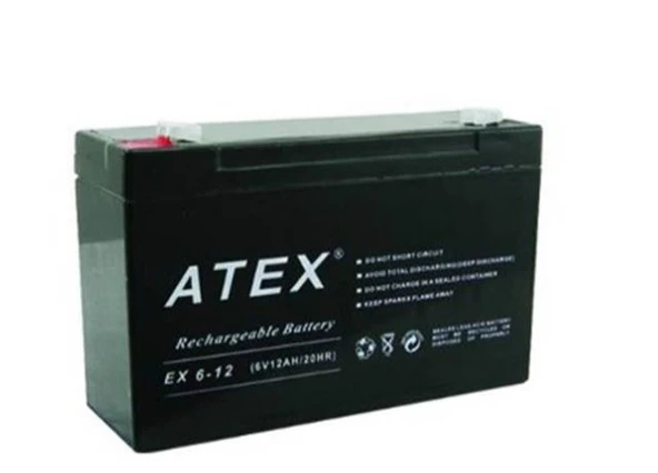 6V 12AH/20HR KURU BAKIMSIZ AKÜ ATEX 5X9.5X15