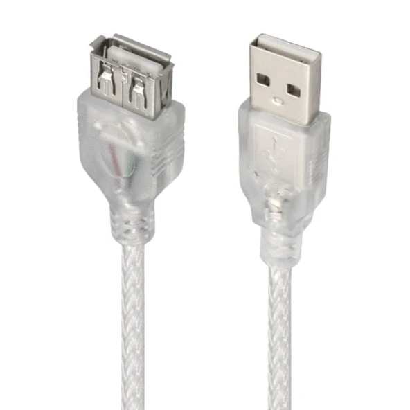 S-Link SL-AF2005 Usb2.0, 5m Şeffaf USB Uzatma Kablosu