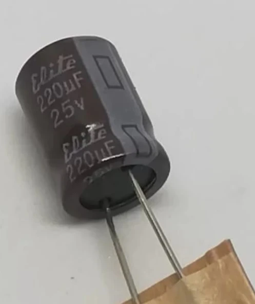 220uf 25v, 220mf 25v Kondansatör 12x5