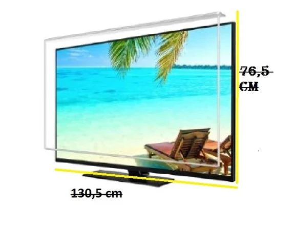 130,5x76,5 Cm, 58 İnç 148cm Ekran Koruyucu, Ekran Koruma Camı, Ekran Kırılmasına Son - 1