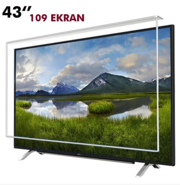 97x57 Cm, 43inç  109cm  Ekran Televizyon Ekran Koruyucu, Tv Ekran Kırılmasına Son