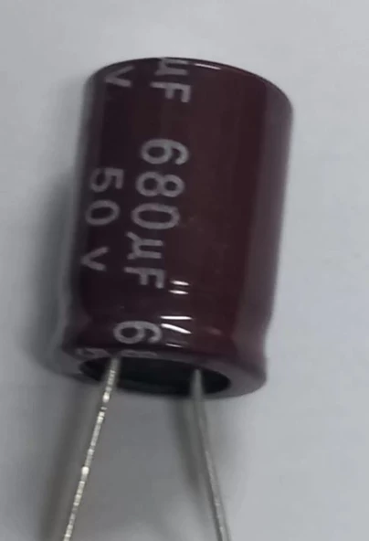 680uf 50v, 680mf 50v Kondansatör 20x10 ürün görseli