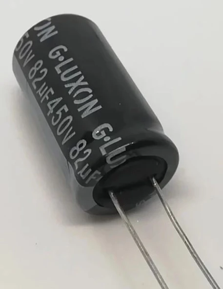 82Uf 450V, 82Mf 450V Kondansatör 18x38
