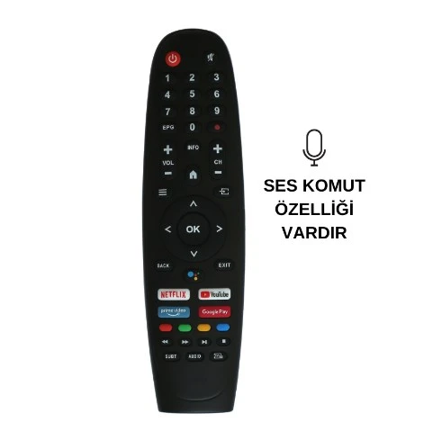 ONVO, SABA, NORTMENDE, PROFİLO SES KOMUTLU TV KUMANDASI - 1