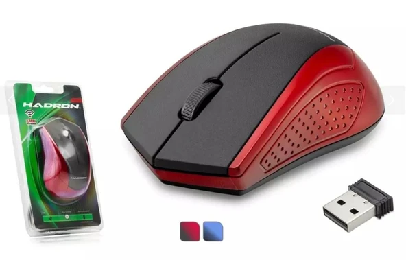 Hadron Hdx3402 Mouse Wıreless 800/1600 Dpı (Gri-Kırmızı-Siyah) Kablosuz Mouse