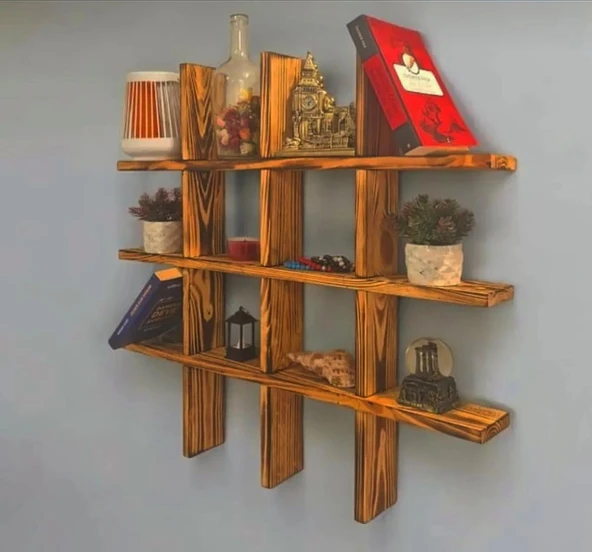 70x70 cm Kare Duvar Rafı