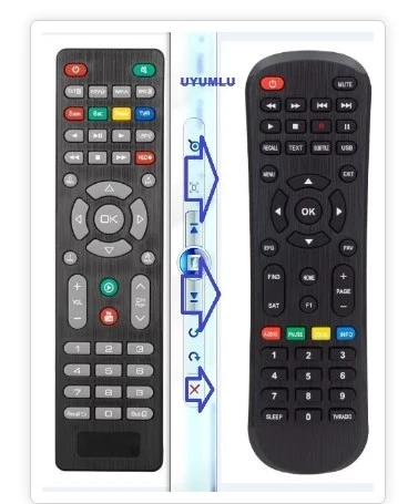 Globex Hd,Extreme Box Hd, Jbm, Hd, Samux Hd, Mıllenıum Mln-20000 Youtube Tuşlu,Korax,Hıtech Mini Hd Uydu Kumandası
