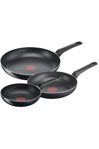 TEFAL B55691 Titanyum 1X SimpleCook 3'lü Tava Seti 20/24/28 cm