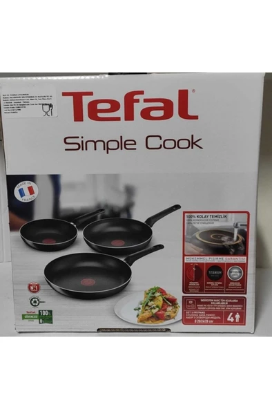 TEFAL B55691 Titanyum 1X SimpleCook 3'lü Tava Seti 20/24/28 cm - 7