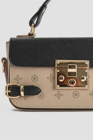 Armine 359 Baskılı Omuz Askılı Kadın El Çanta - 3