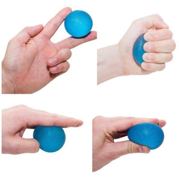 MVS YUVARLAK EL EGZERSİZ TOPU MAVİ (SERT) - 3