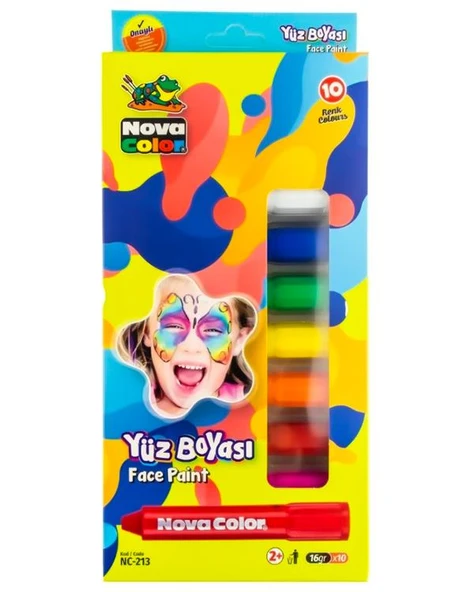 Nova Color Yüz Boyası 10 renk NC213