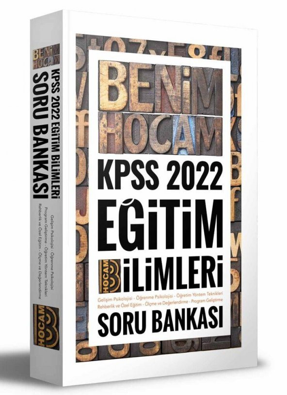 2022 KPSS Eğitim Bilimleri Tek Kitap Soru Bankası Benim Hocam Yayınları