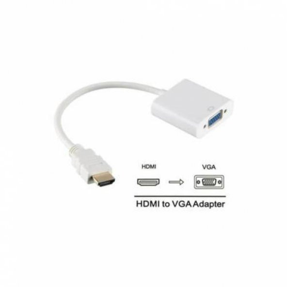 Hdmi to Vga Kablo Çevirici Dönüştürücü + 1,5 Metre Vga Kablosu - 2