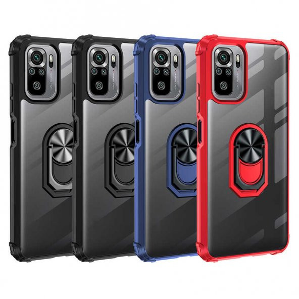 Xiaomi Redmi Note 10S Kılıf Zore Mola Kenar Köşe Kısımları Renkli - 11