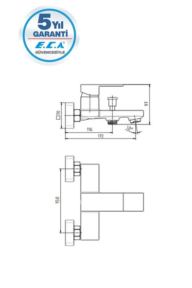 AR Melia 102102499 Banyo Bataryası - 2