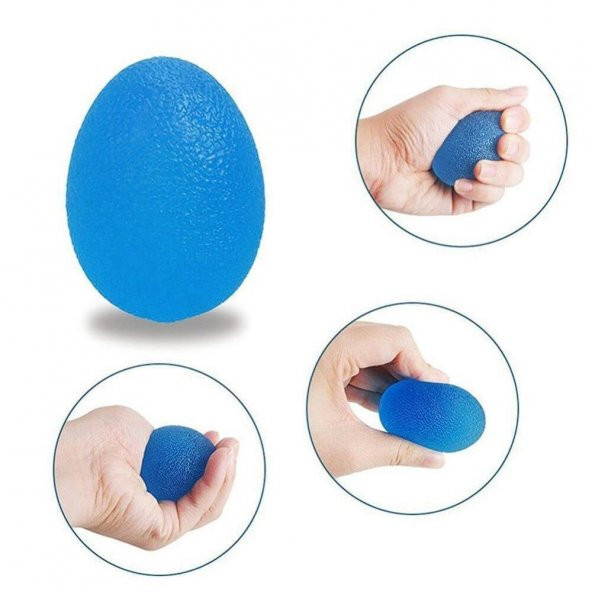 MVS EL EGZERSİZ TOPU YUMURTA TOP MAVİ (SERT) - 2