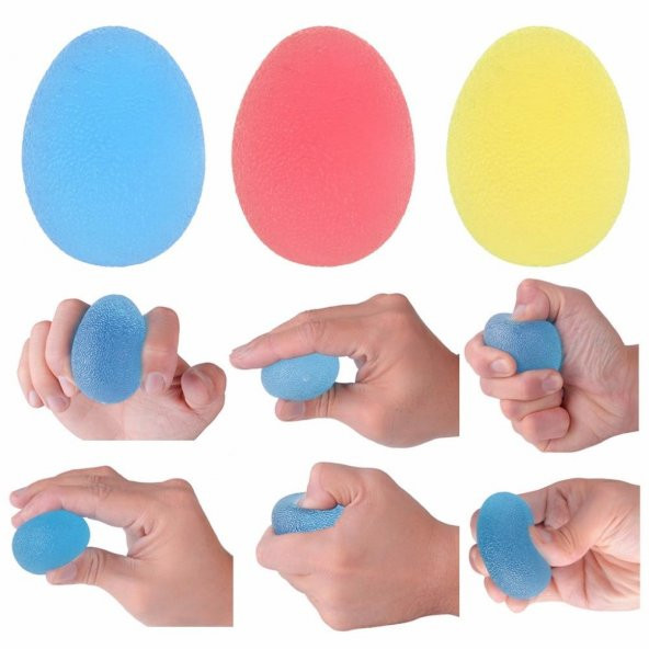 MVS EL EGZERSİZ TOPU YUMURTA TOP MAVİ (SERT) - 4