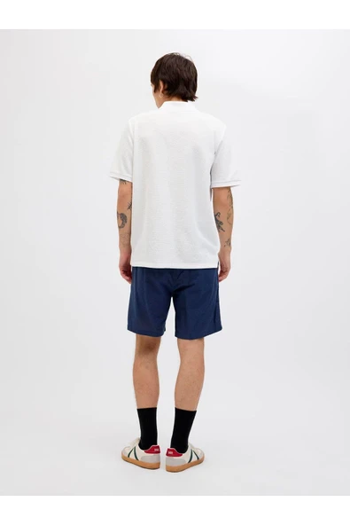 JACK JONES Erkek BEYAZ Polo Yaka Kısa Kollu Tişört 12279177 - 3