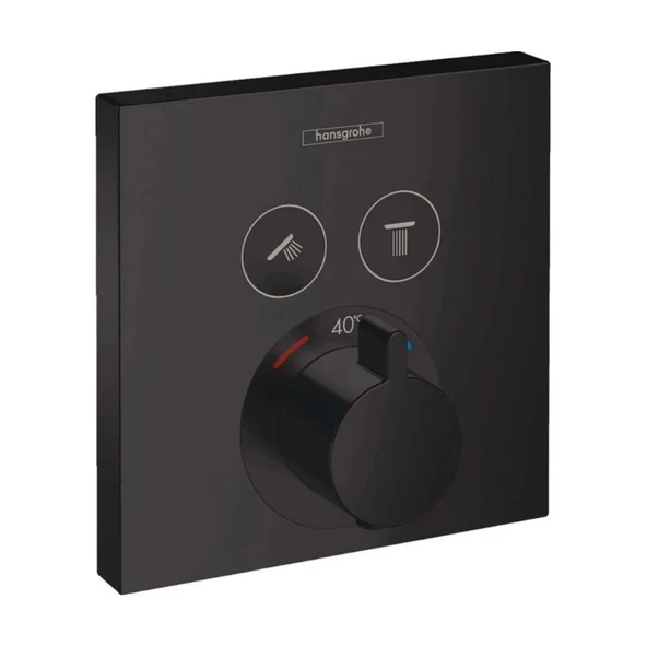 Hansgrohe Showerselect Termostatik Ankastre Banyo Bataryası 2 Çıkış Mat Siyah 15763670
