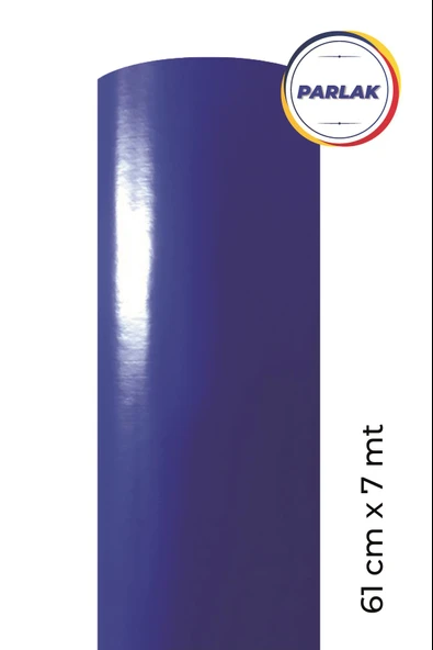 Parlak Lacivert Kendinden Yapışkanlı Kaplama Folyosu 61 CM X 7 MT
